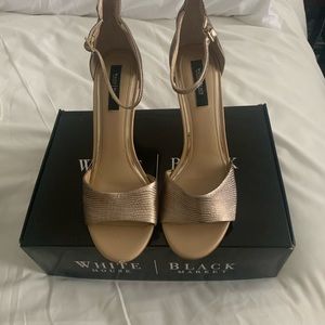 White House black market straps sandals